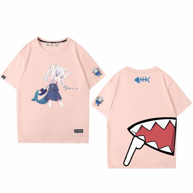 サメちゃん ホロライブ がうる・ぐら Tシャツ 半袖 柔らかい 大きい